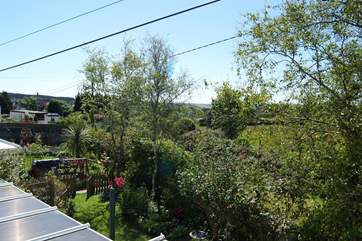 The view from the Juliet balcony.