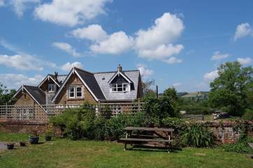 The setting for this cottage, taken from the garden of the village pub. The owners live at The Old School House, which is behind The Old School Gables.