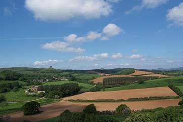 This is the amazing view of the Dorset countryside from the top of Allington and Cooper's Hill, Bridport.