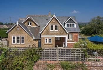 The setting for this cottage, taken from the garden of the village pub. The owners live at The Old School House, which is behind The Old School Gables.