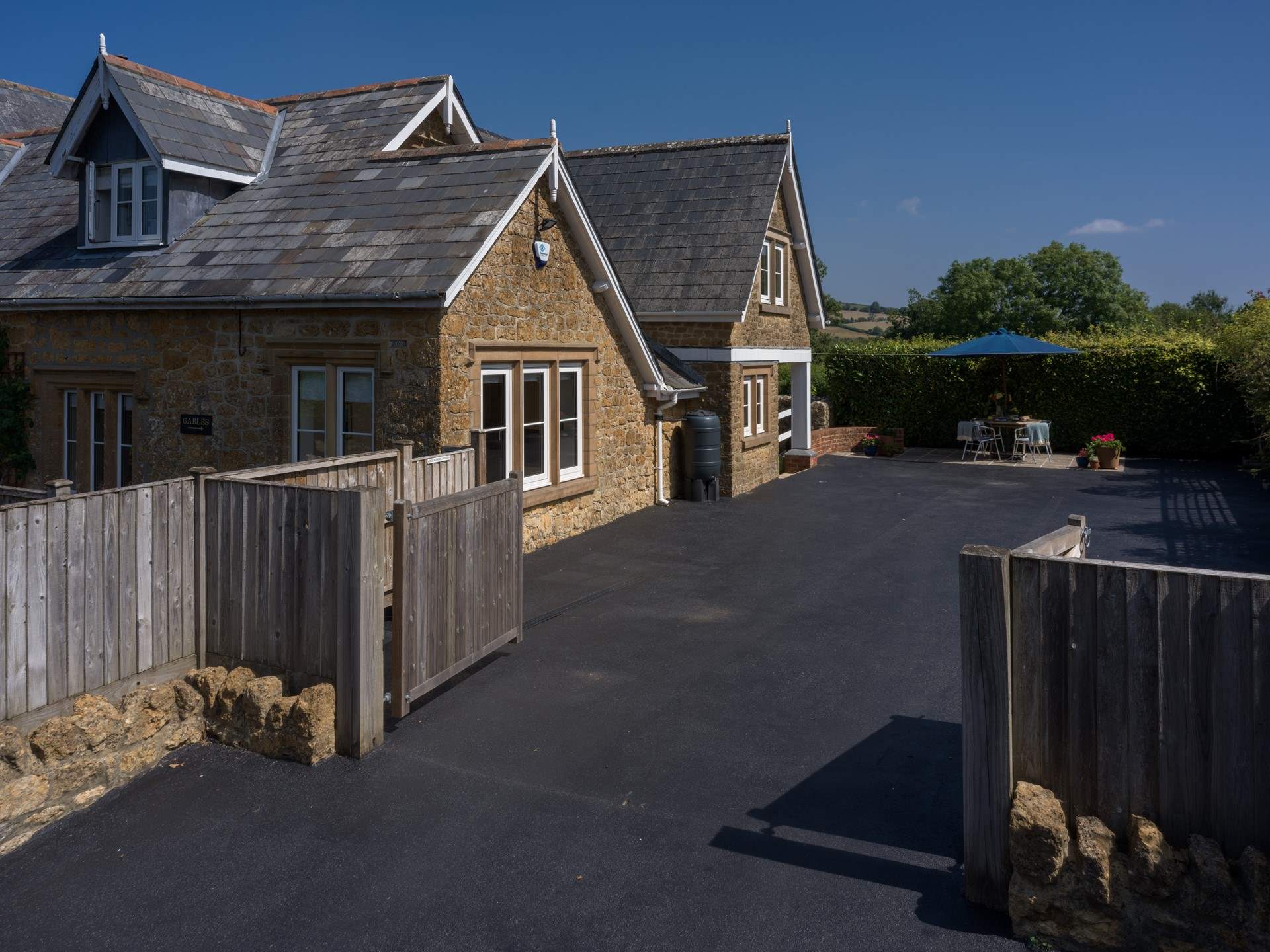 The Old School Gables is attached but completely separate from The Old School House and has plentiful private parking and a sheltered patio space.