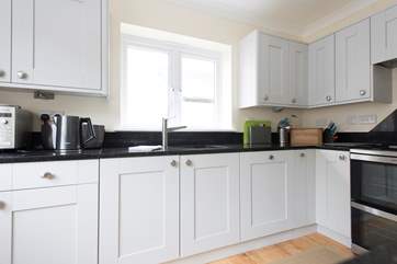 The newly refurbished kitchen.