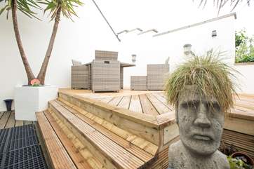 The decking.