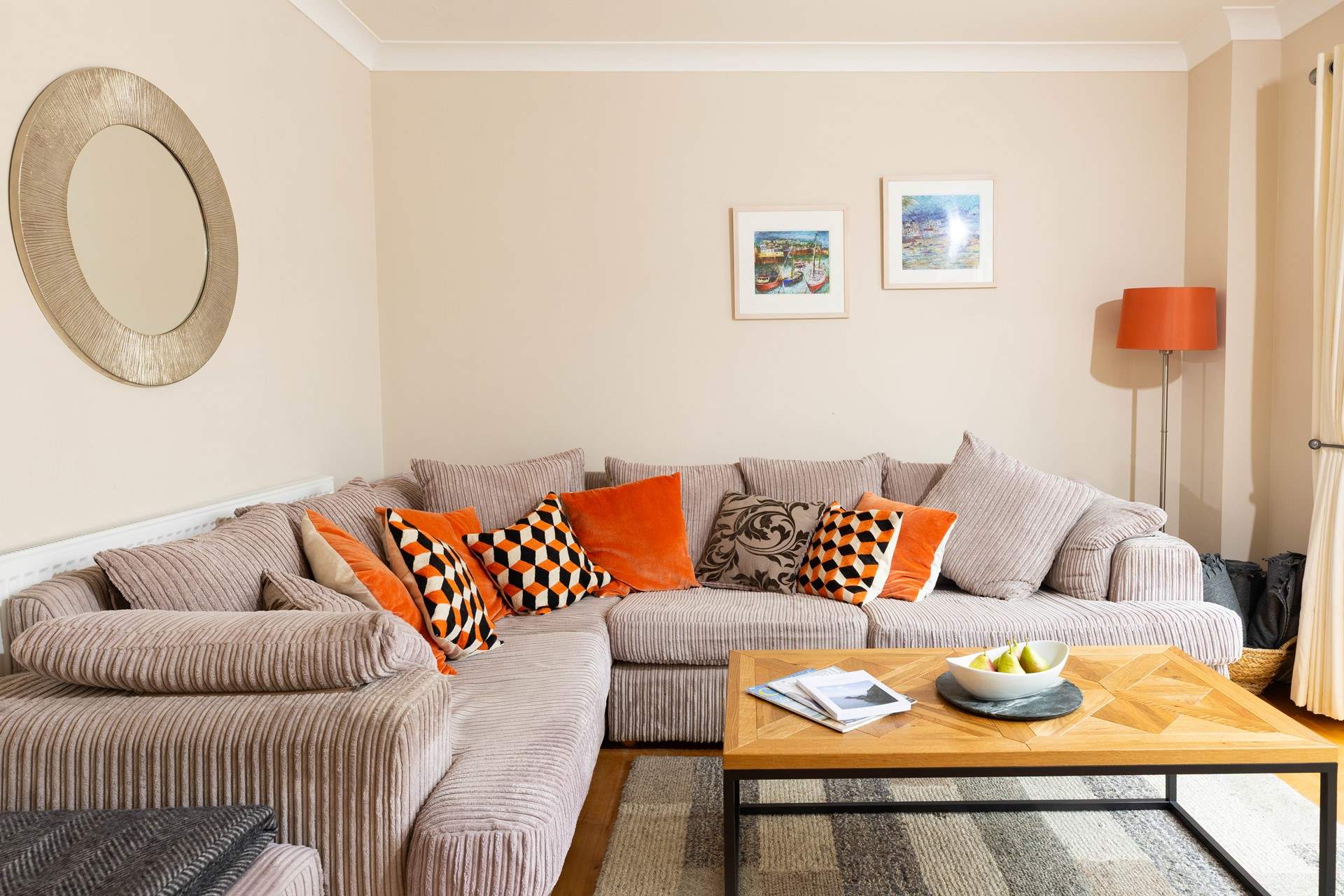 Snuggle up on the sofa.