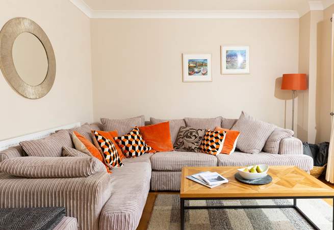 Snuggle up on the sofa.