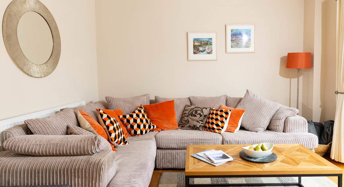 Snuggle up on the sofa.