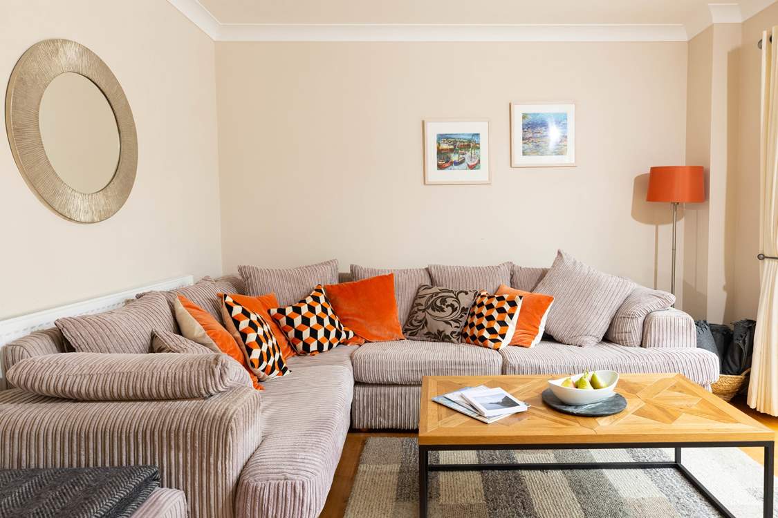 Snuggle up on the sofa.