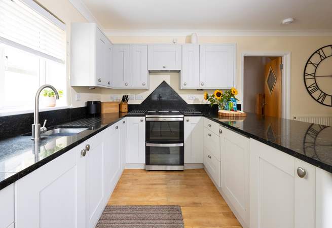 A stylish kitchen so very well-equipped.