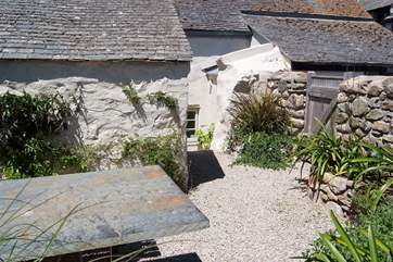 The rear terrace, pefect for an al fresco meal.