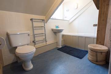 The first floor bathroom.