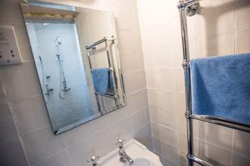 The ground floor wet room.