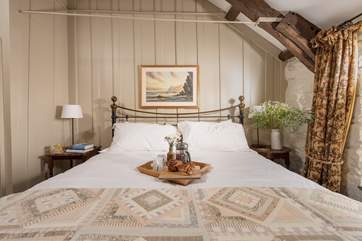 Pretty bedroom 2 has a double bed.