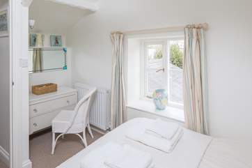 Bedroom 2 has views over the estuary.