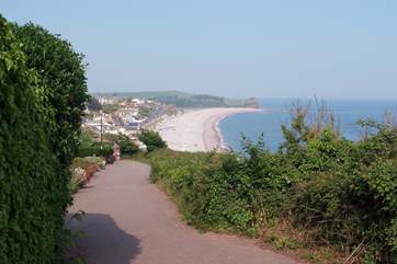 Budleigh Salterton is another favourite pebbled beach.