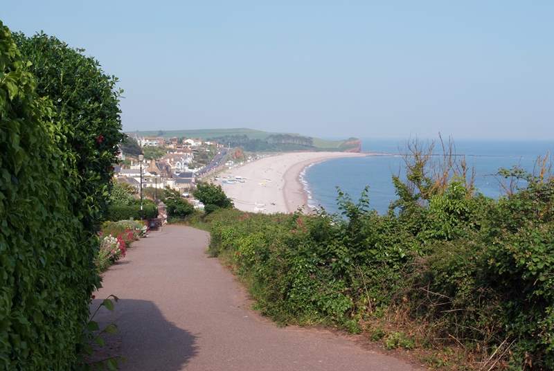 Budleigh Salterton is another favourite pebbled beach.