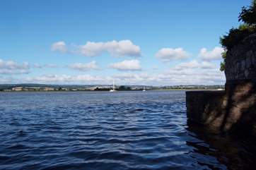 This is a view across the Exe estuary from the Goat Walk at Topsham.
