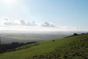 The first field on the footpath reveals the spectacular north Cornish coast.