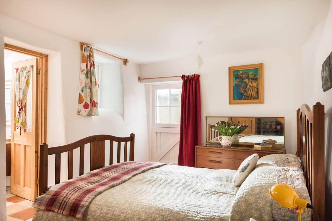 The en suite shower-room is just off the bedroom.