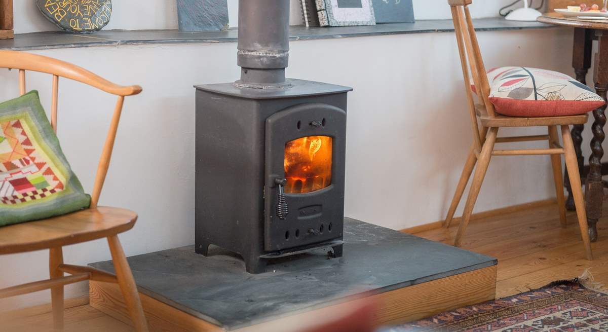 This little wood-burner will keep you snug and cosy.