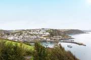 The view of Mevagissey from the side of the apartment.