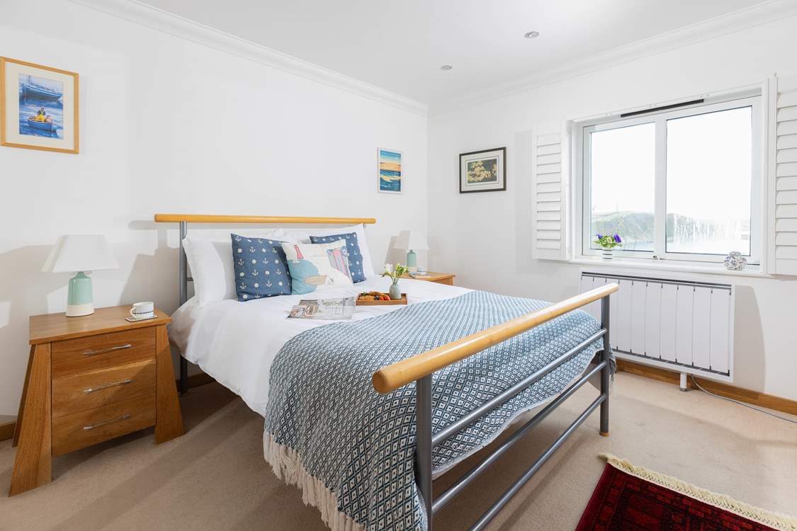 Bedroom 2 has views of the sea.