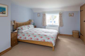 This is the master bedroom, with the door to the en suite on the right.