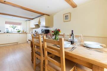 The open plan space is great for socialising.