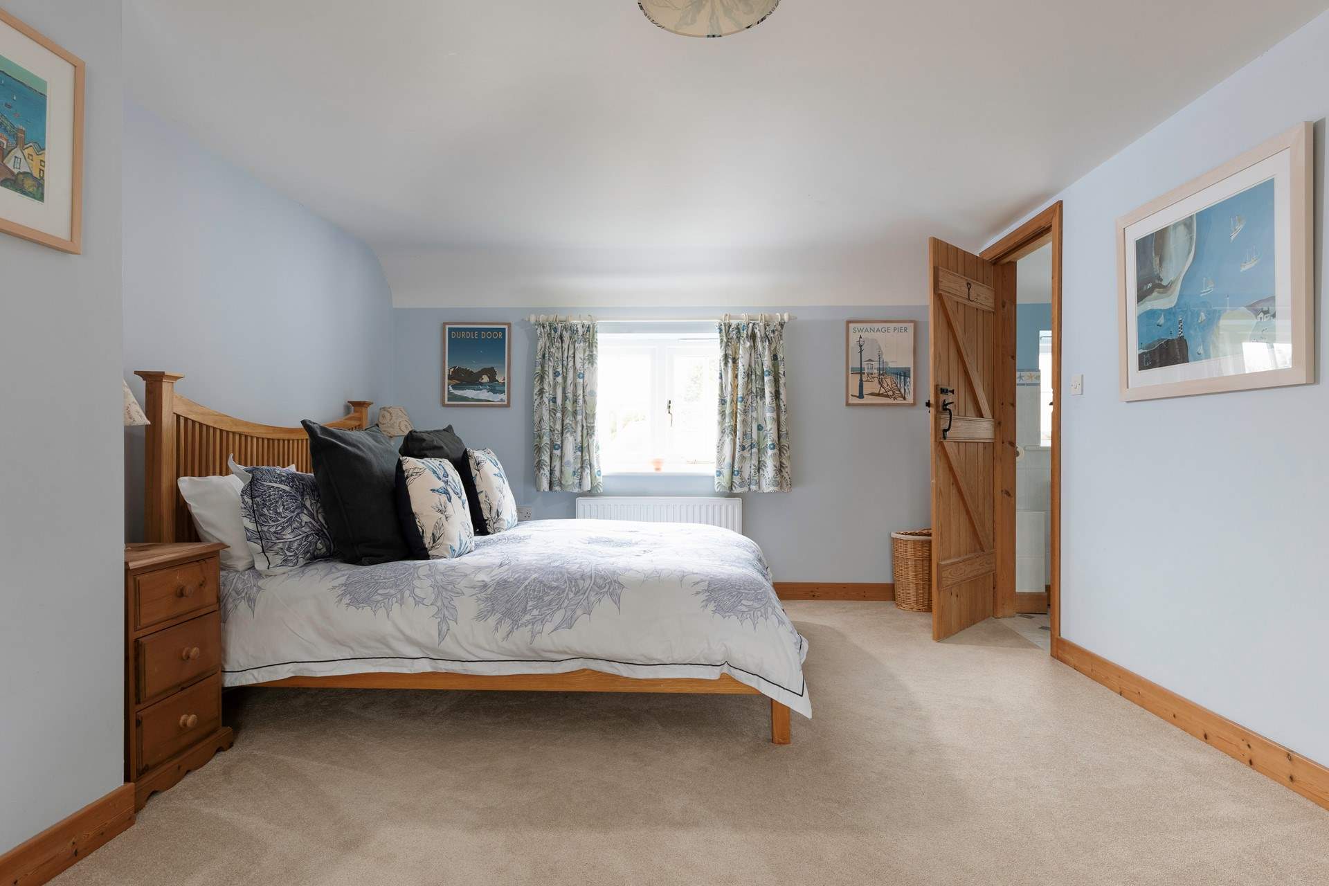 This is the main bedroom, with the door to the en suite on the right.