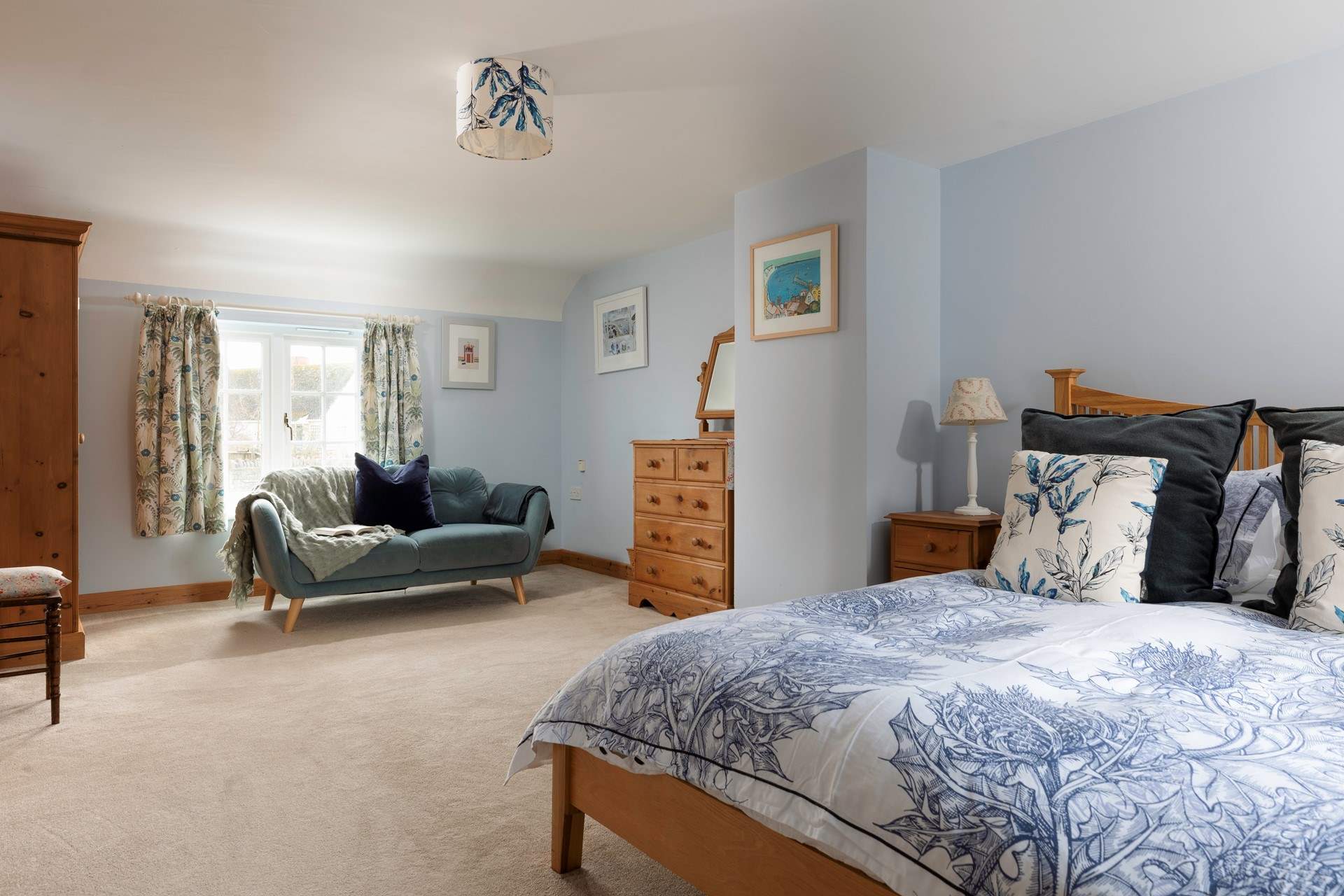 The main bedroom is wonderfully spacious.