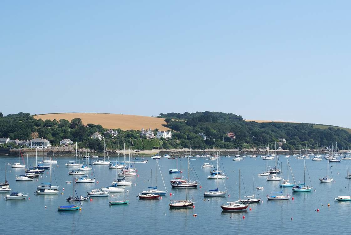 There is a multitude of boats moored out on the water from spring to autumn, a wonderful view from the balcony.