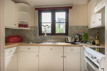 The kitchen has everything you could need.
