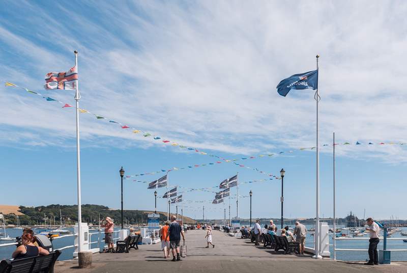 Catch the ferry from Prince of Wales Pier to St Mawes or further afield.