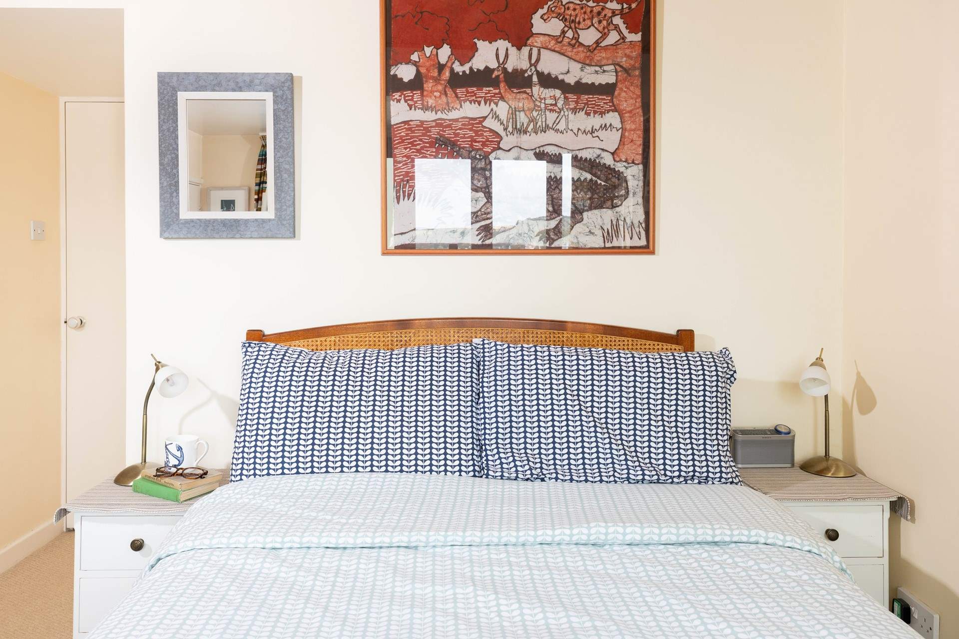 Snuggle up with a cup of tea in bed. 