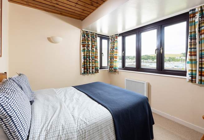 The main bedroom has the most tranquil outlook over Falmouth. 