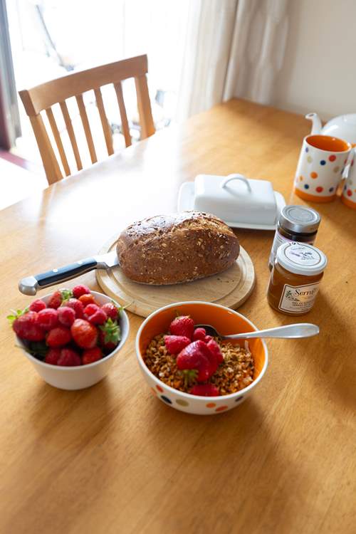 Yummy, breakfast time.