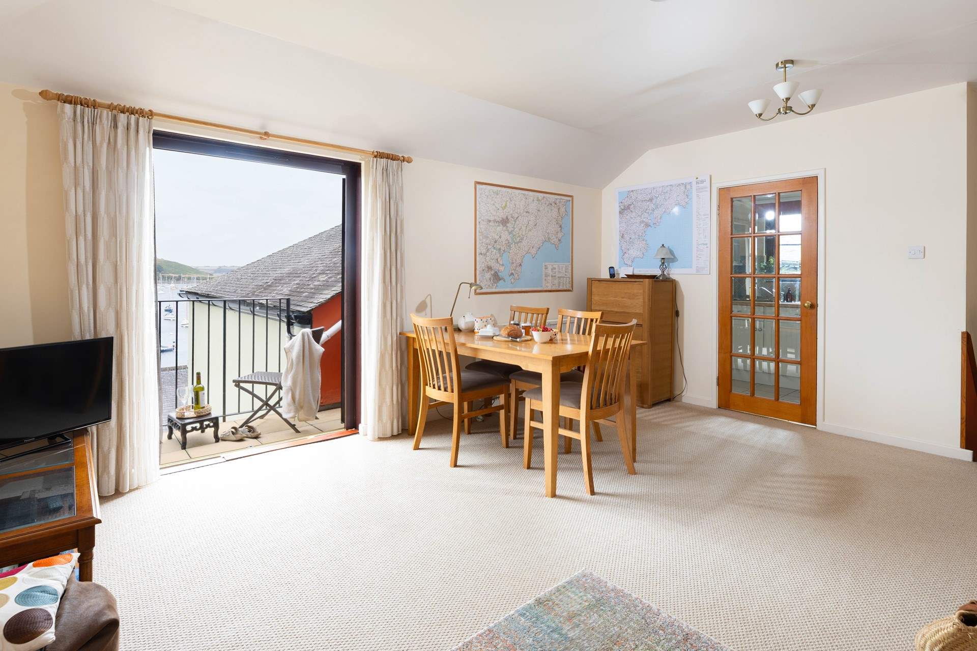 The open plan living space is lovely to spend time in together. 