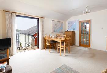 The open plan living space is lovely to spend time in together. 