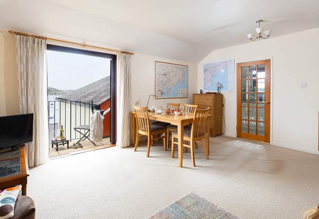 The open plan living space is lovely to spend time in together. 