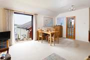 The open plan living space is lovely to spend time in together.