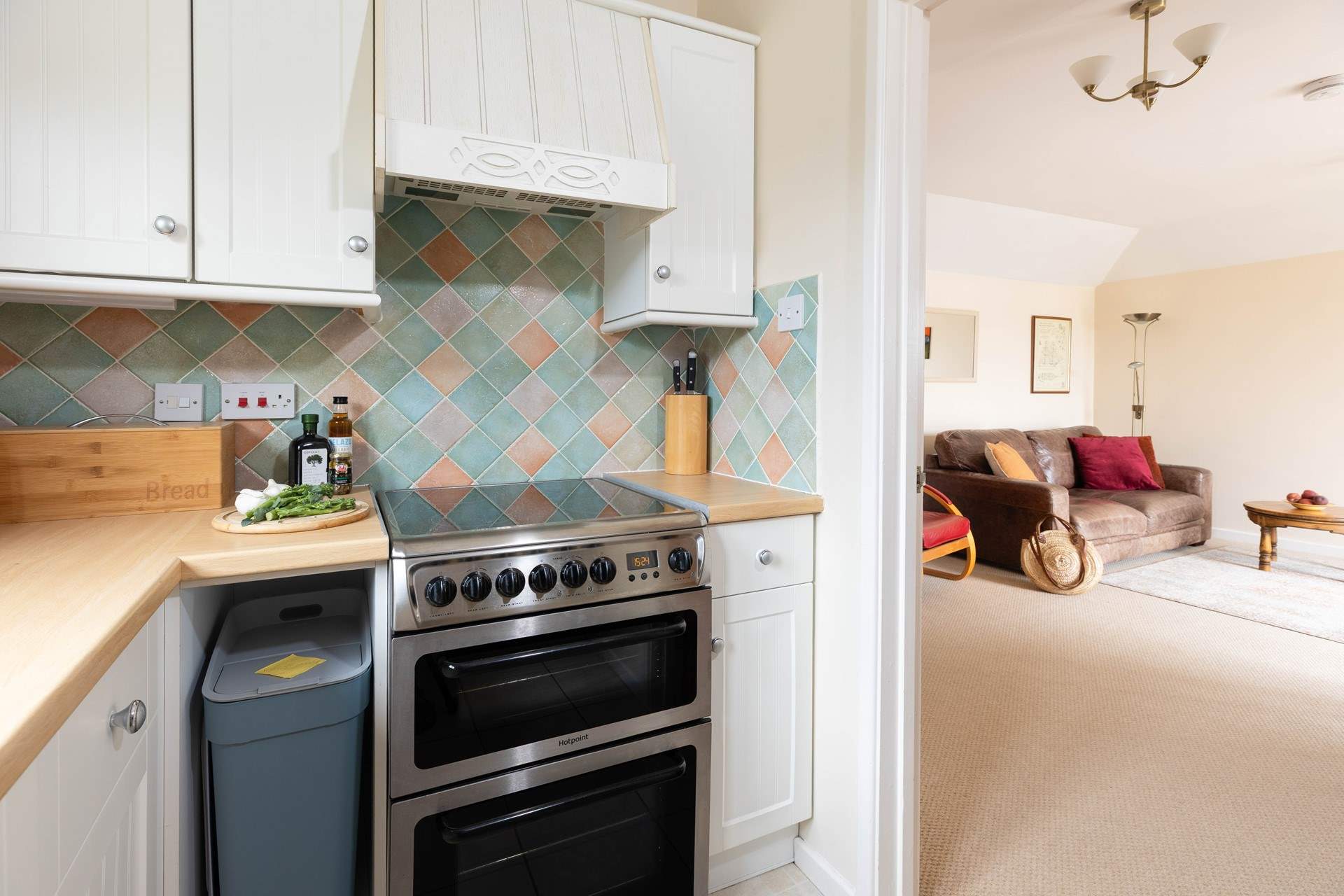 The little galley kitchen. 