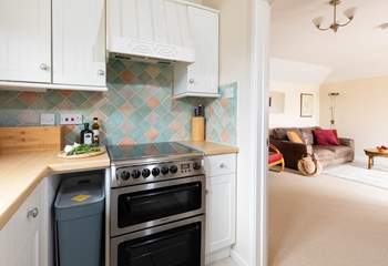 The little galley kitchen. 