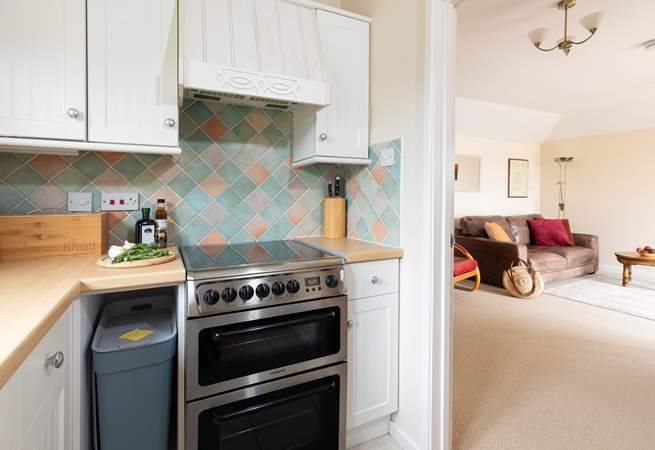 The little galley kitchen. 