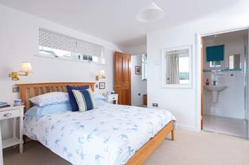 Looking through to the en suite in Bedroom 1.