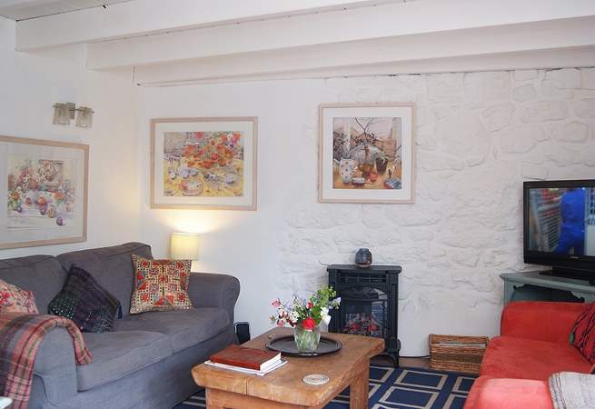 Two comfy sofas to snuggle into.