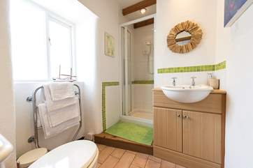 The shower-room.