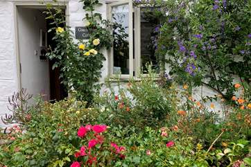 The pretty cottage garden.