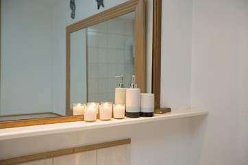 Even the bathroom is a place to laze and relax!