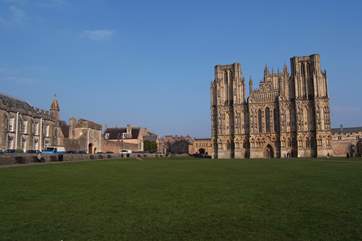 Wells Cathedral is a historic site for a visit.