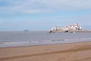 The pier and long sandy beach at Weston-super-Mare.