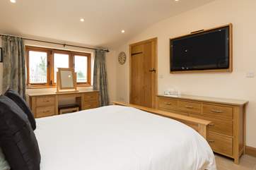 Even the bedrooms have Smart TVs.